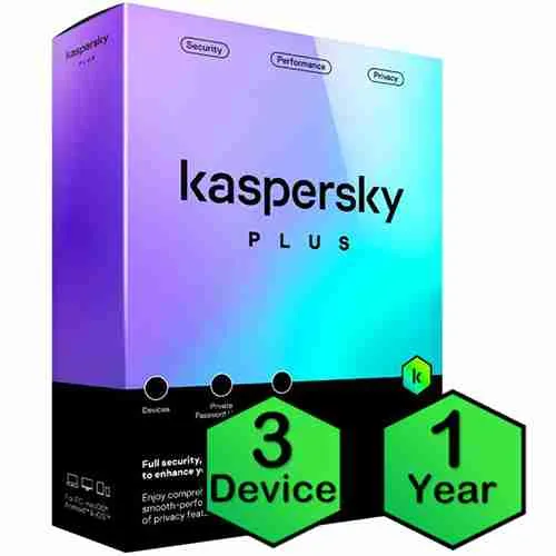 Kaspersky Plus – 3 Devices / 1 Year