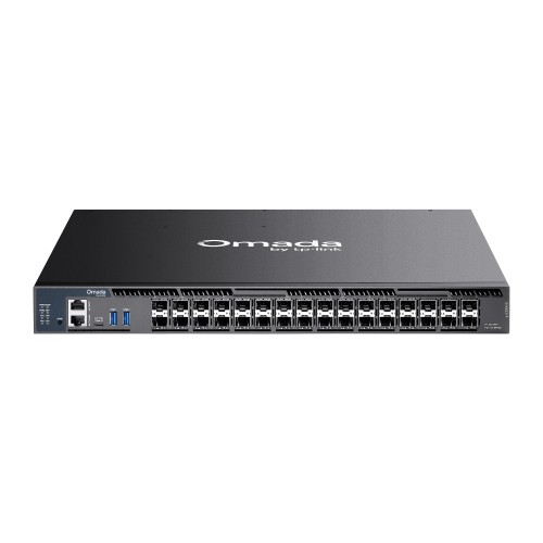 TP-Link Omada 26-Port 10G Stackable L3 Managed Aggregation Switch with 6 25G Slots